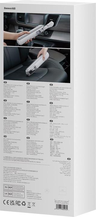 Actual product image Baseus A1 Car Vacuum Cleaner White
