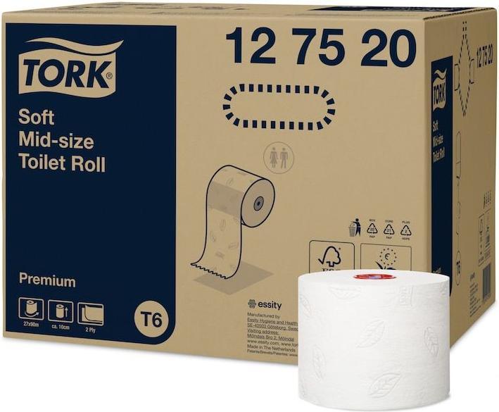 Produktbild Tork Soft Mid-size Toilet Roll 2 Ply (27 Stk.)