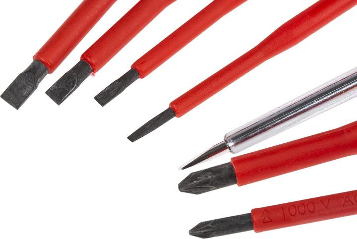 Produktbild RS PRO 7pc Insulated Slotted/PZ Screwdriver Set