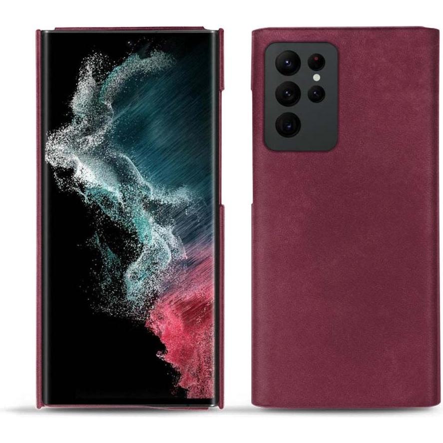 Noreve Lederschutzhülle (Samsung Galaxy S22 Ultra), Smartphone Hülle, Violett