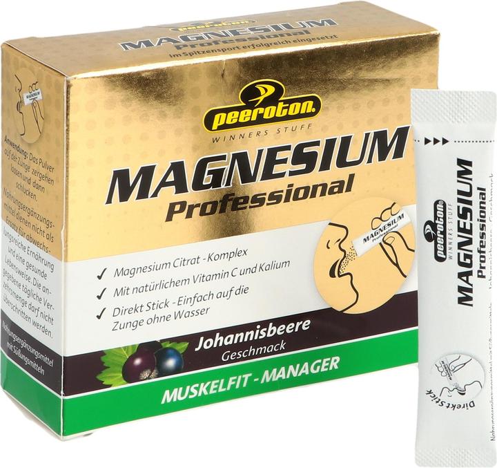 Actual product image Peeroton Magnesium Professional Stick Blackcurrant (12 Piece, Powder, 500 g)