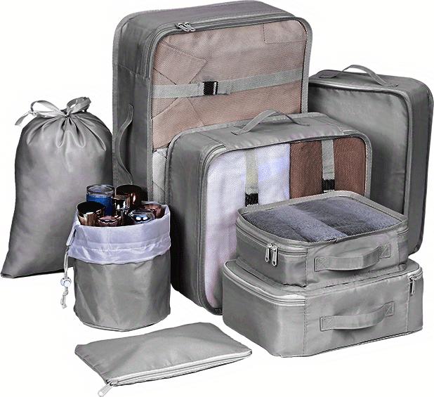 Actual product image Only-Bags.Store Travel organiser bag set, large capacity packing cubes with multifunctional make-up storage