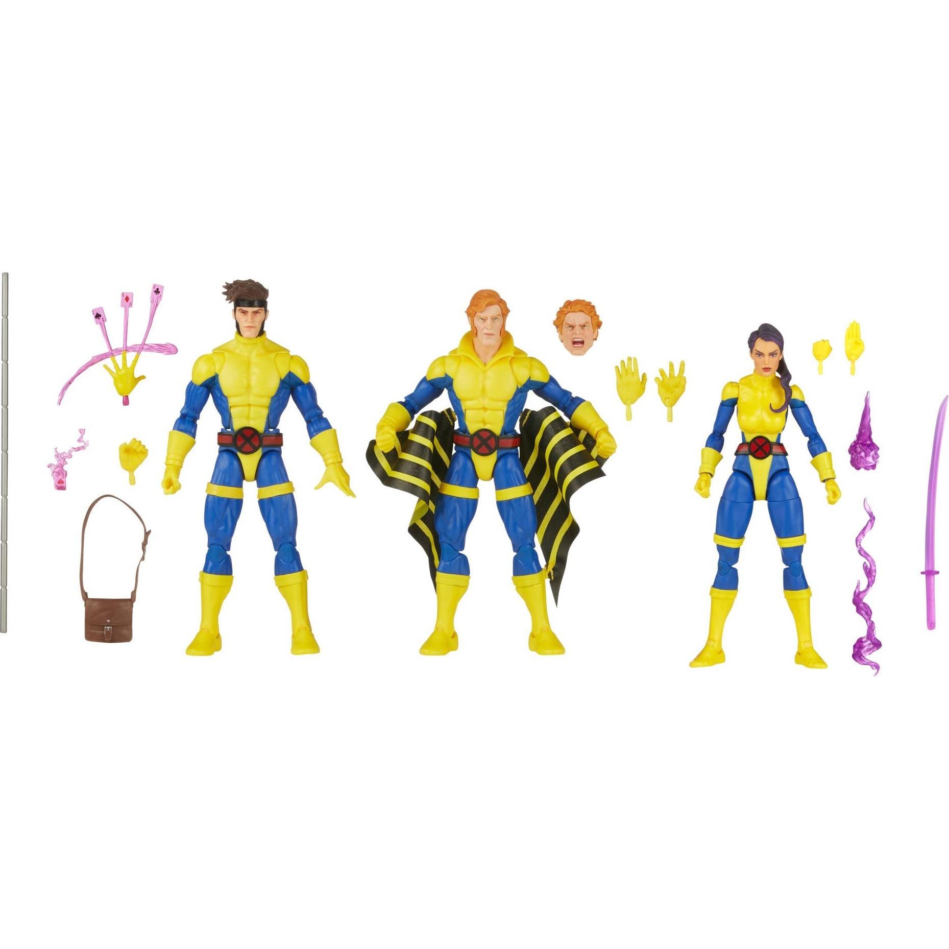 Thumbnail - Hasbro X-Men 60th Anniversary Marvel Legends pack 3 figurines Gambit, Marvel's Banshee, Psylocke 15 cm