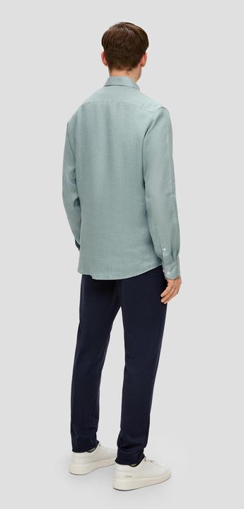 Produktbild S.Oliver Hemd Glänzendes Tailored Fit Hemd aus Leinen (40)