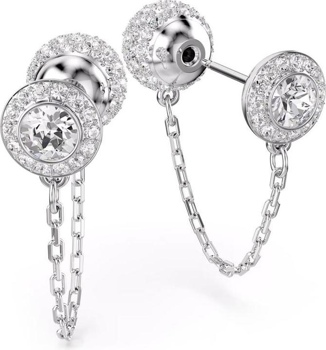Produktbild Swarovski Una Angelic Drop Ohrhänger Rundschliff Weiss Rhodiniert (Swarovski Metall)