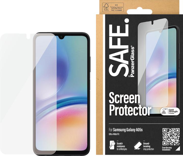 Actual product image PanzerGlass SAFE by Sam A05s Screen Protection Ultra-Wide Fit SAFE95623 (1 pcs., Samsung Galaxy A05s)