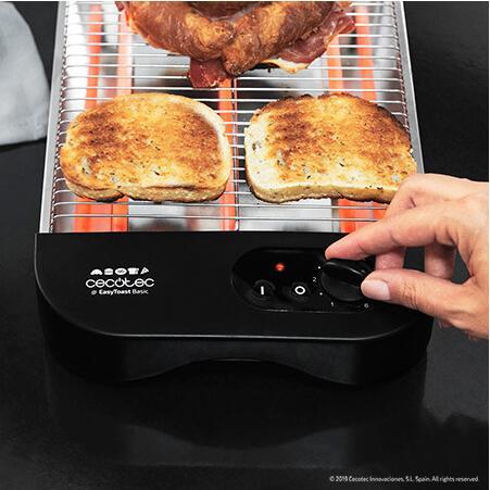 Produktbild Cecotec Grille-Pain horizontal compatible Turbo EasyToast Basic (Noir)