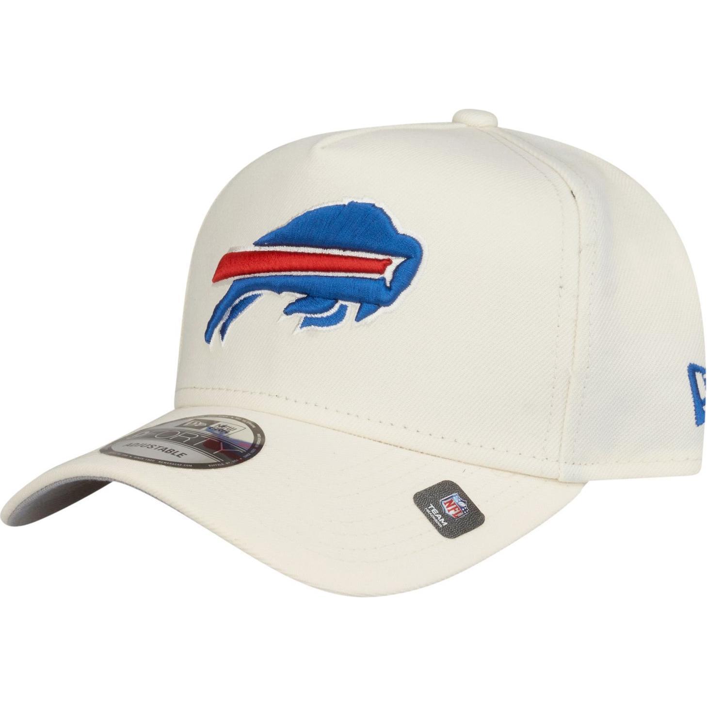 Thumbnail - New Era, Herren, Cap, 9Forty A-Frame Cap - Buffalo Bills chrome white, Beige, (One Size)