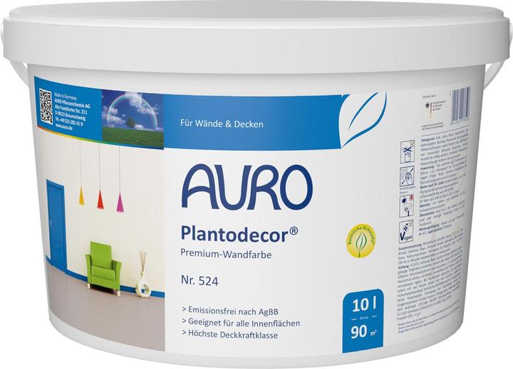 Actual product image AURO Plantodecor Premium 524 (White, 5 l)