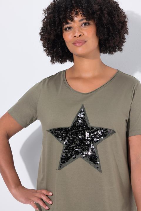 Produktbild Angel of Style T-Shirt, A-Linie, Pailletten-Stern (46)