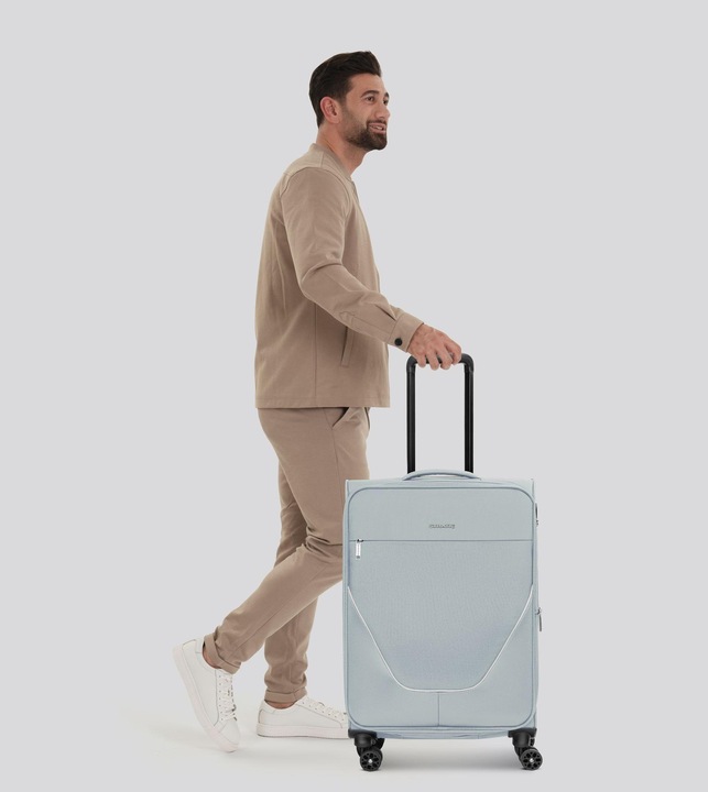 Produktbild Stratic taska 4-Rollen Trolley M 65 cm mit Dehnfalte (74 l, M (50 - 90l))