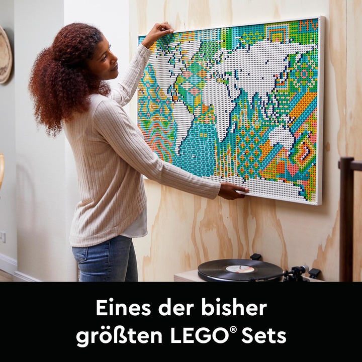 Actual product image LEGO World map (31203, LEGO Art, LEGO Rare Sets)