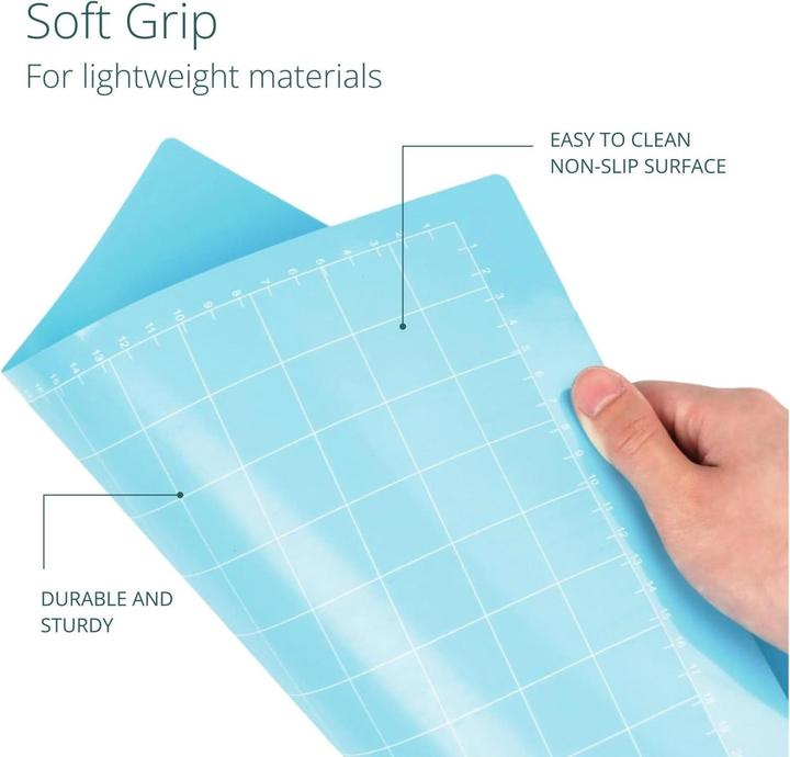 Actual product image Loklik Cutting Mat Soft Grip - pack of 3 *blue*