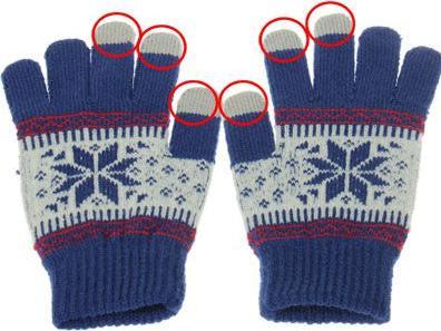 Produktbild Hermex iGlove Handschuhe für TouchScreen Touch - Blau Grösse S (S)