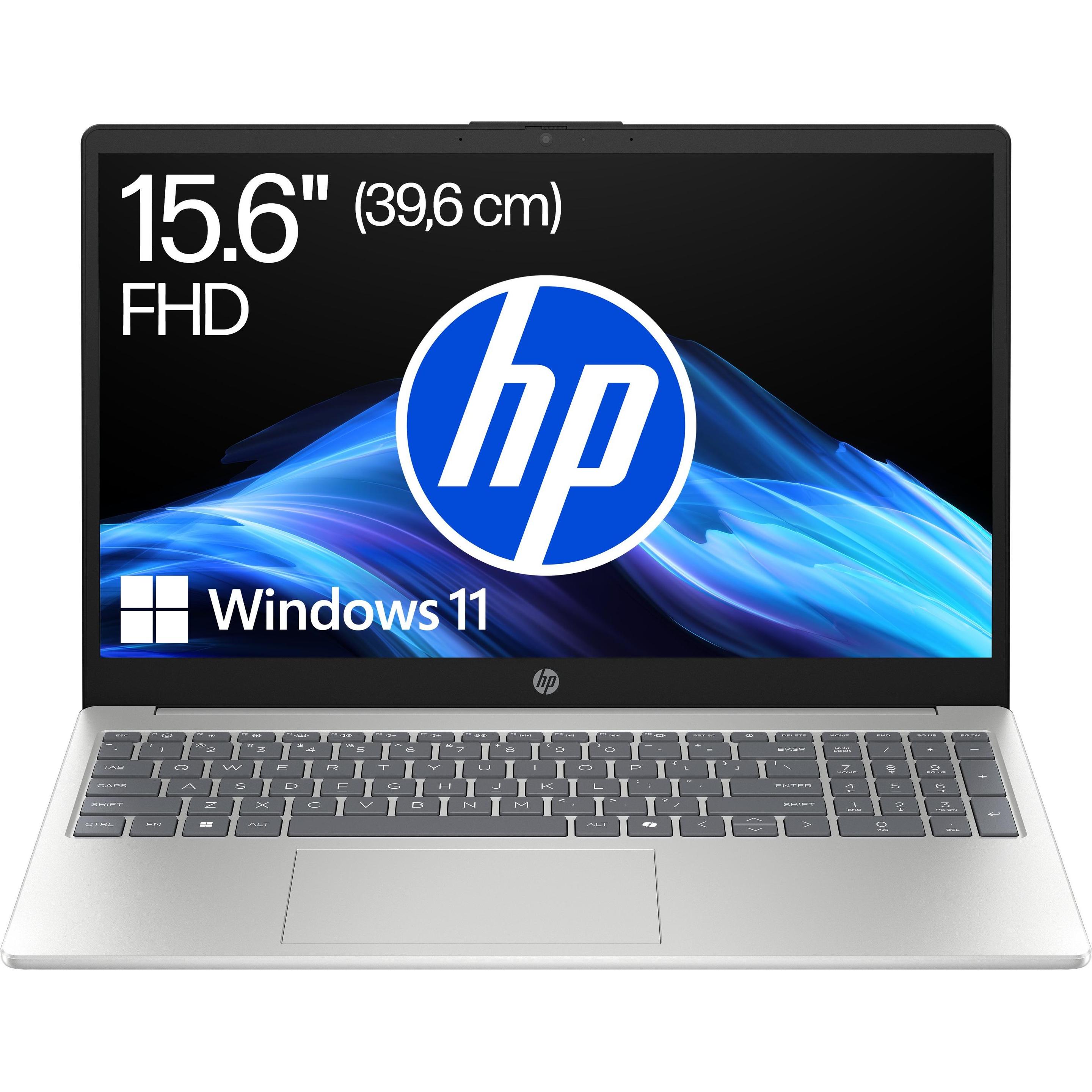 HP 15-fc0063ng (15.60", 512 GB, 32 GB, Deutschland), Notebook, Silber, Grau