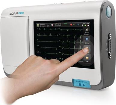 Actual product image Edan Resting ECG SE-301 - Glasgow ECG Analysis, Avec module Wi-Fi