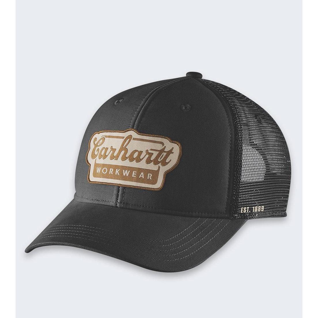 Carhartt, Cappellino, Robuste Flex Twill Mesh SCHWARZE Kappe