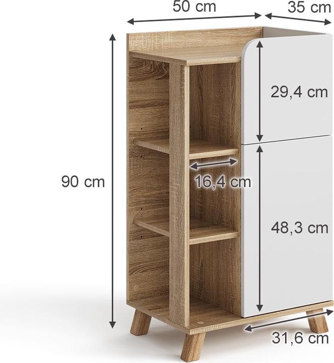 Actual product image Vicco Karen (50 x 90 x 35 cm)