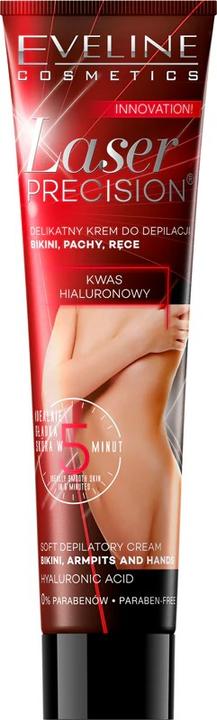 Actual product image Eveline Laser Precision Delicate Cream For Hair Removal Bikini Smell And Hands To Score Dry 125Ml (125 ml)