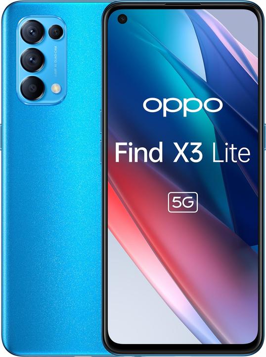 OPPO Find X3 Lite (128 GB, Astral Blue, 6.40", Dual SIM, 5G)