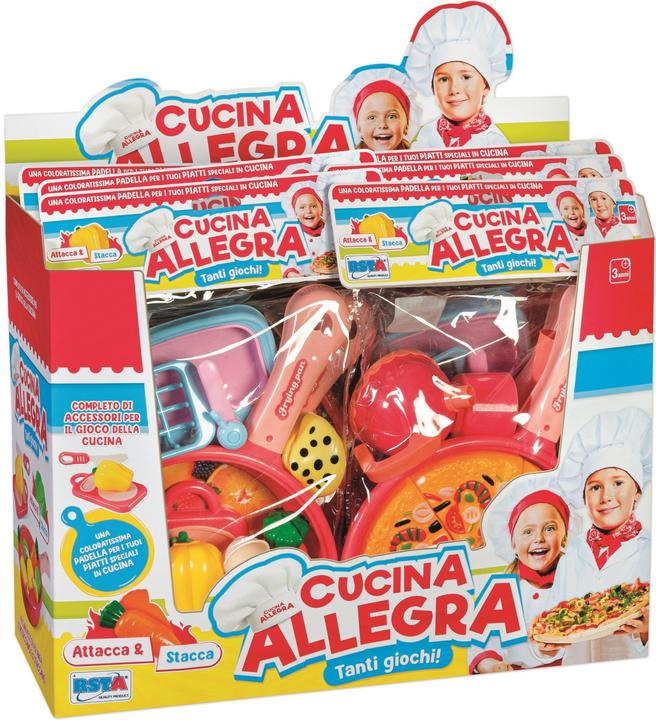Produktbild Rs Toys Set Cucina E Pizza Stacca Attacca Con Padella In Display 6 Pz