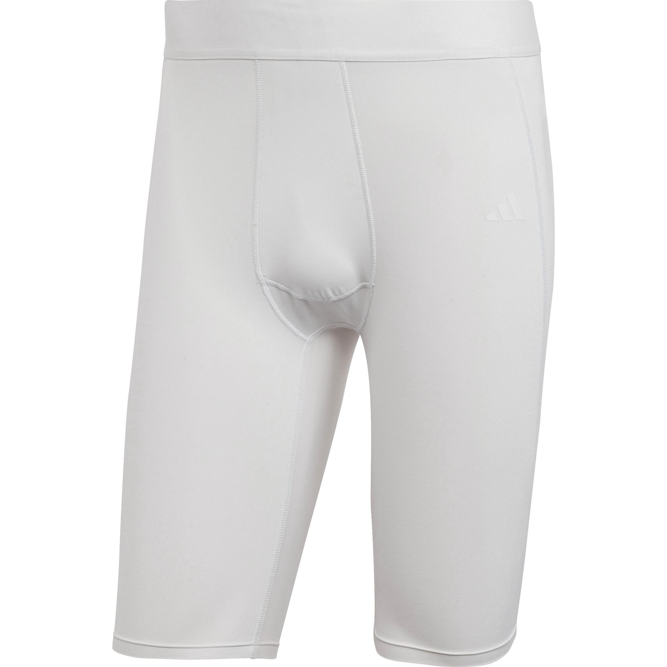 adidas, Herren, Tights, Herren Techfit Aeroready Short Tights weiss HP0611 (S) (S), Weiss, S