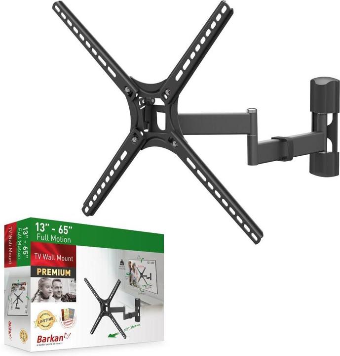 Produktbild Barkan Mounting Systems 3420 Flachbildschirm-Wandhalterung 142,2 cm (56" ) Schwarz (Wand, 25 kg)