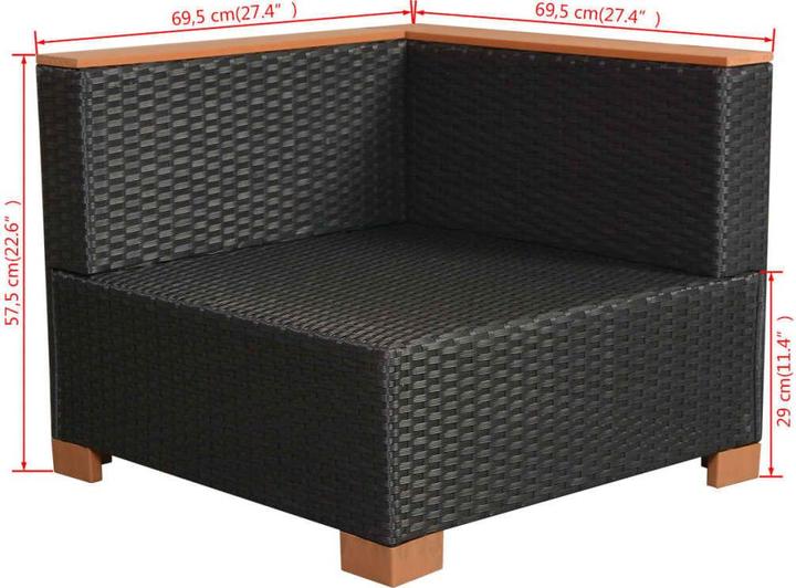Produktbild vidaXL Gartenmöbel Set