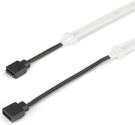 Actual product image Silverstone Technology SST-LS04 - Premium ARGB LED Light Strip, 45 cm with 40x 2020 ARGB L on both sides (RGB)