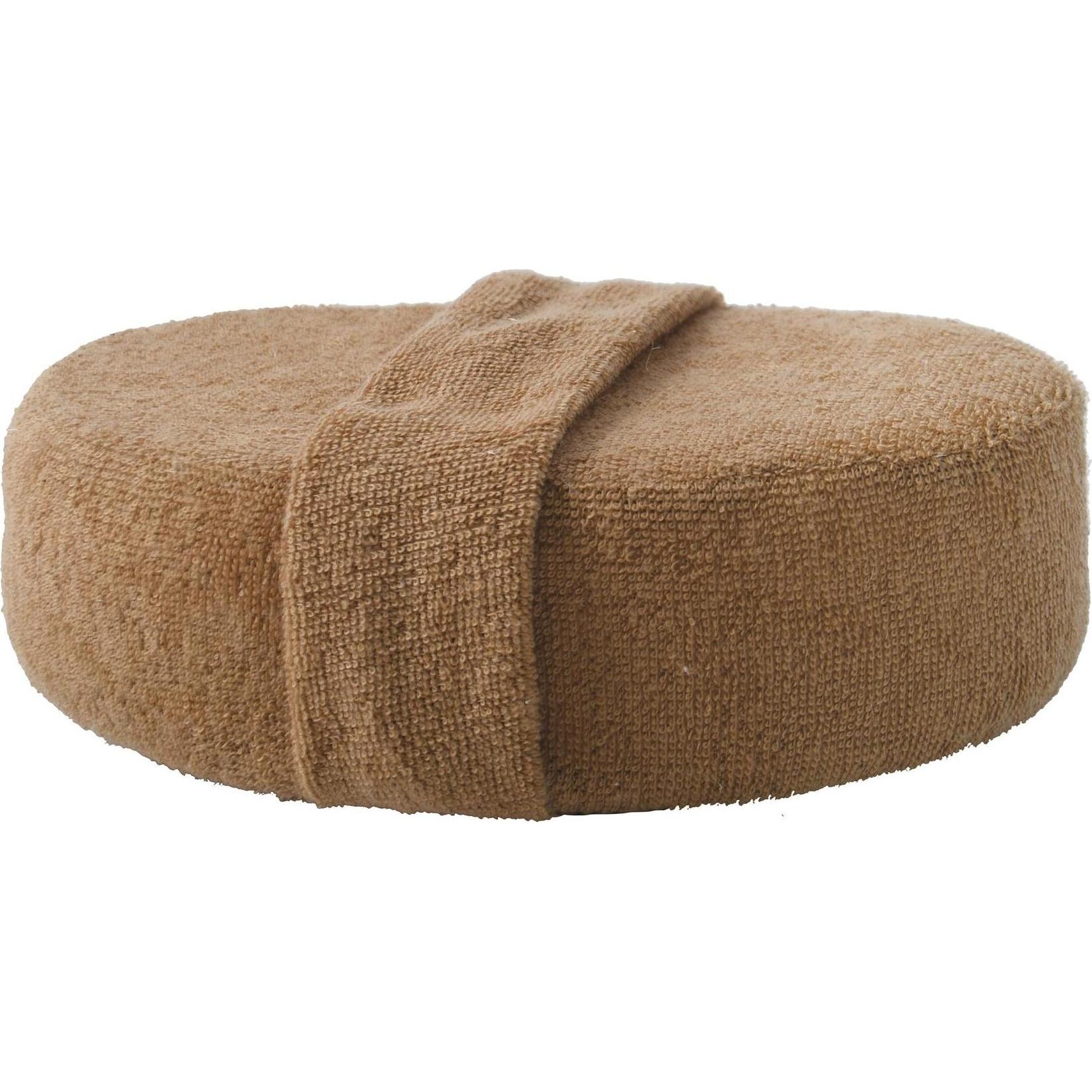 MSV, Badezubehör, Peelingschwamm aus Jute 17.5 x 10.3 cm, Braun
