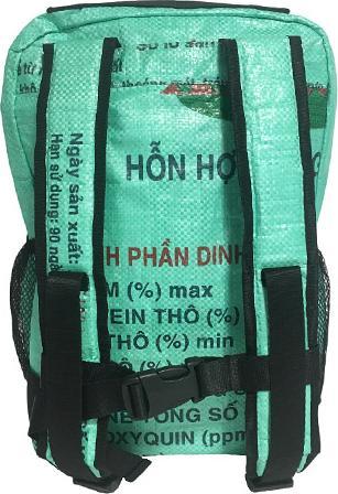 Produktbild Bekos Upcycling - Kinderrucksack aus recycelten Futtersäcke Frosch Medium