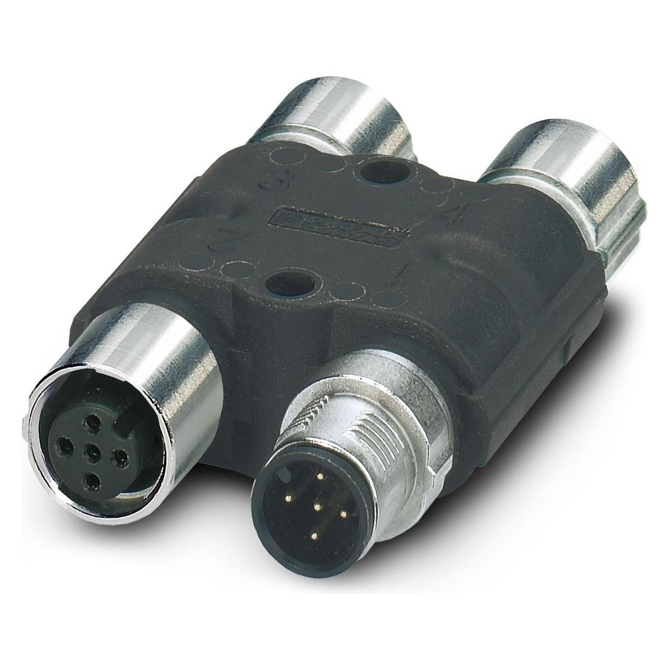 Phoenix Contact Nero 1417414 Distributore E Adattatore Per Sensori/Attuatori Numero Di Poli: 5 1 Pz., Cavo + Spina Elettrica,