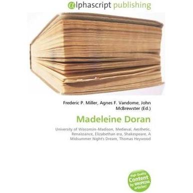 Madeleine Doran, Fachbücher von Agnes F. Vandome, Frederic P. Miller, John McBrewster