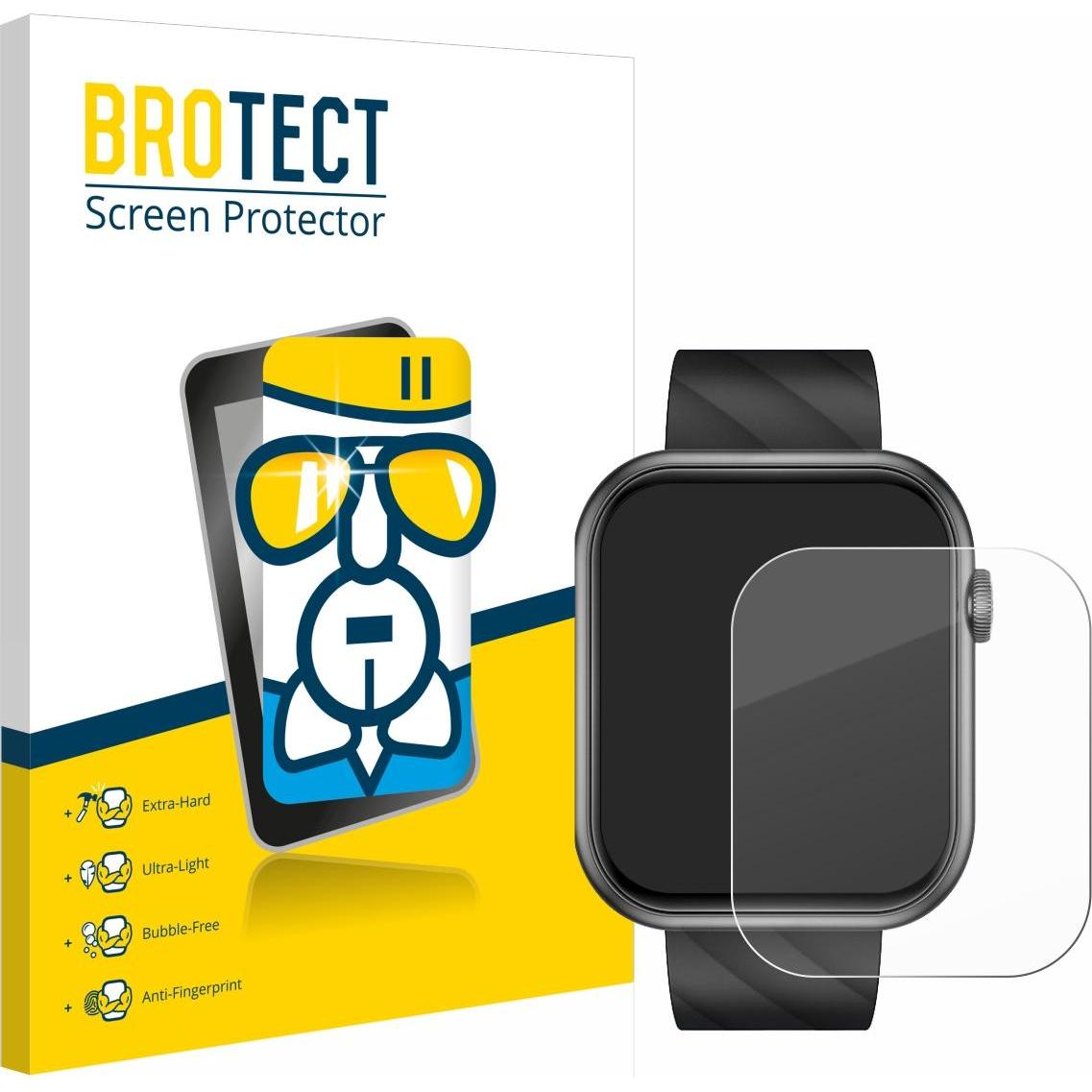 Thumbnail - BROTECT Schutzglas Schutzfolie Displayschutz Display Schutz Glas Folie klar, Smartwatch Schutzfolie, Transparent
