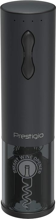 Actual product image Prestigio Bolsena electric wine opener set matt black retail (Electric corkscrew)