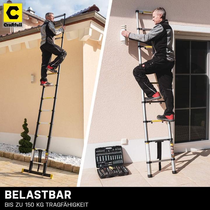 Immagine prodotto Craftfull CF-101B (Scala telescopica, Scala singola)