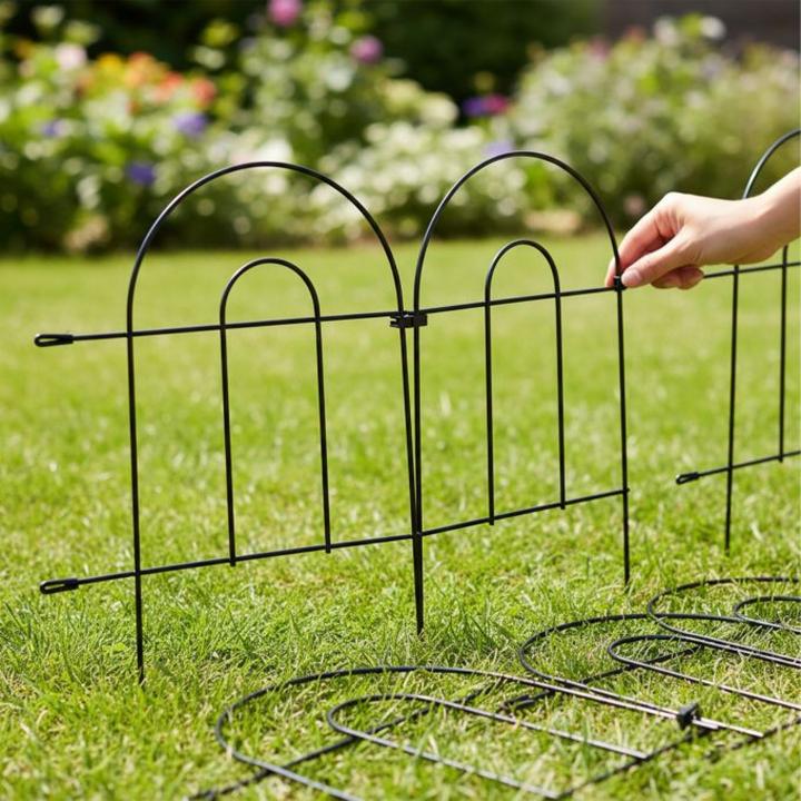 Actual product image Relaxdays 6x flowerbed fence (240 cm)