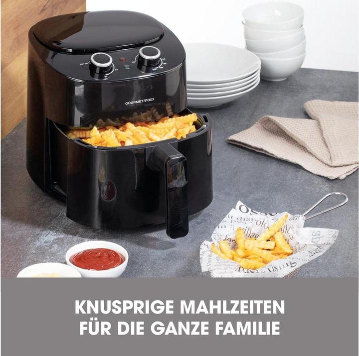 Immagine prodotto Gourmetmaxx Heissluft-Fritteuse 4.5 l, Detailfarbe: Schwarz
