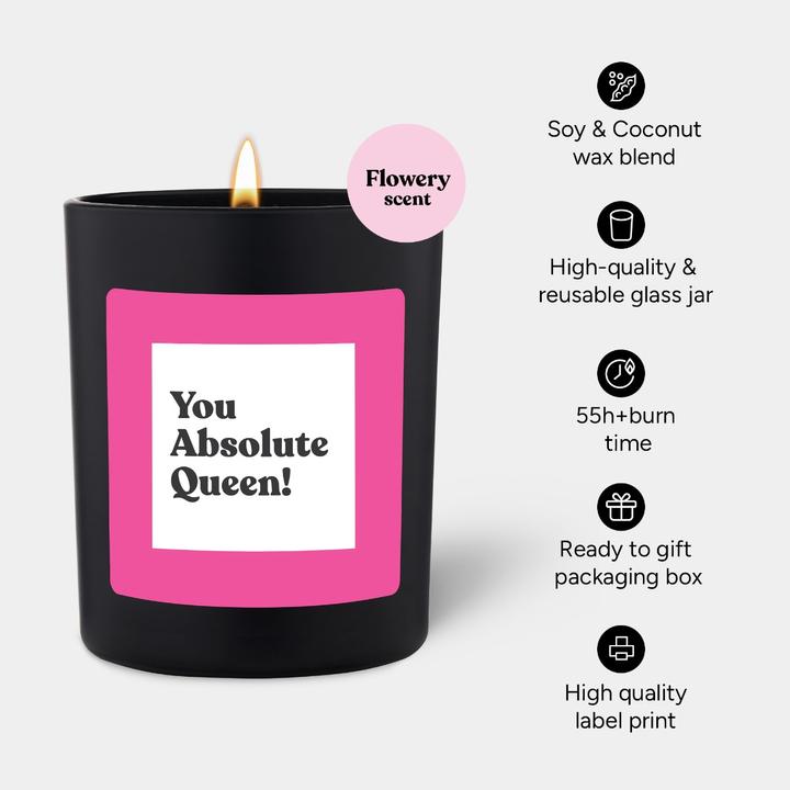 Actual product image Chatty Candles Duftkerze Flowery You Absolute Queen!