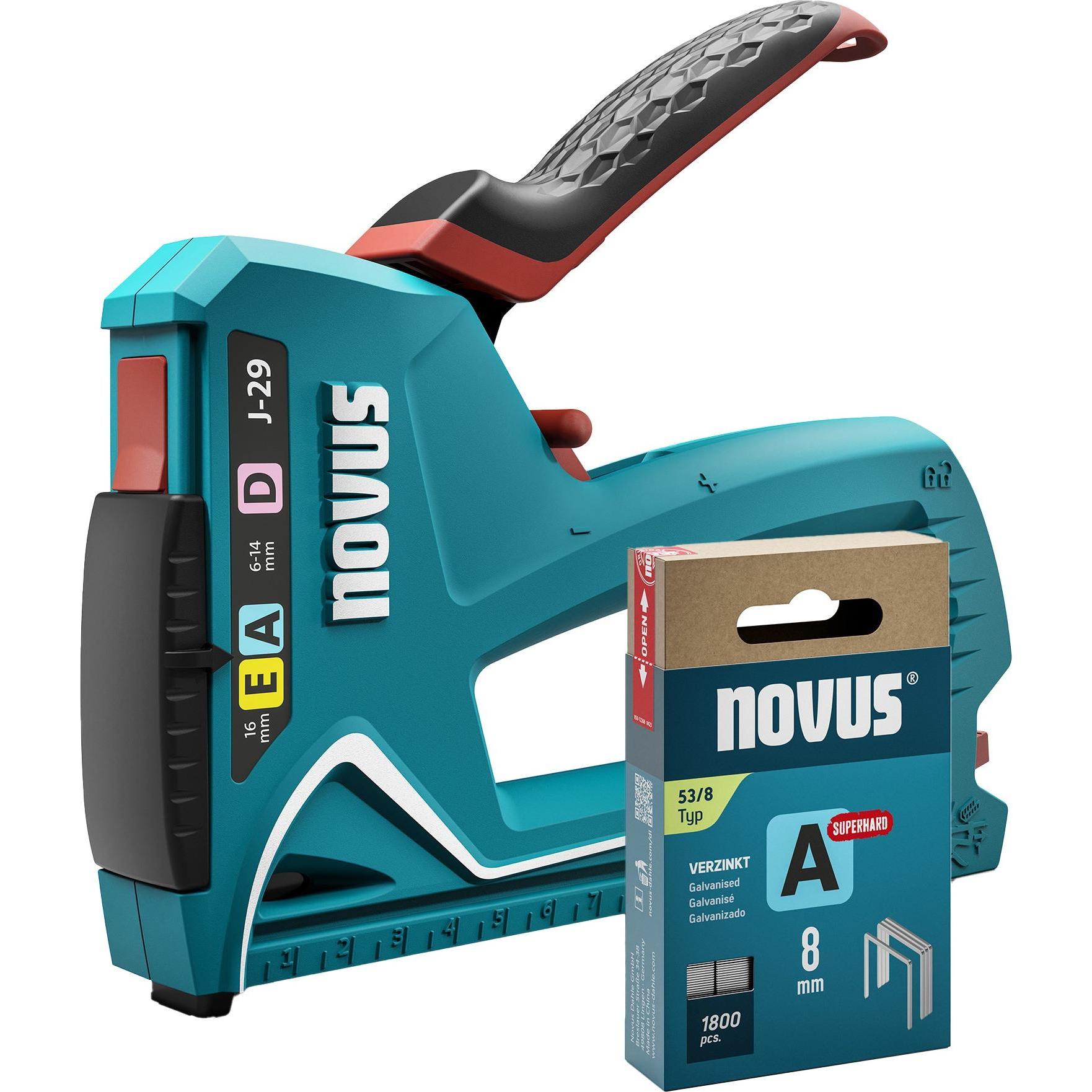 Novus Tools J-29 030-0460 Handtacker Klammerntyp Typ 53F, Typ 53, Typ 37, Typ 1 (030-0460)