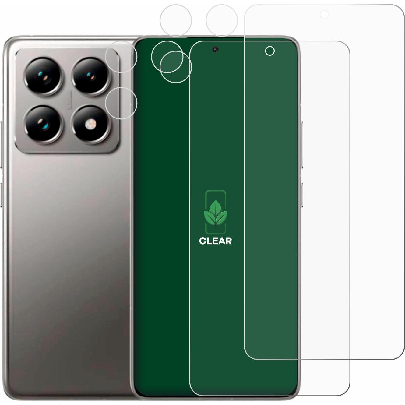 Thumbnail - ScreenLeaf Schutzfolie nachhaltiger Displayschutz Displayschutzfolie Folie Klar Transparent (2 Stück, Xiaomi 14T), Smart...