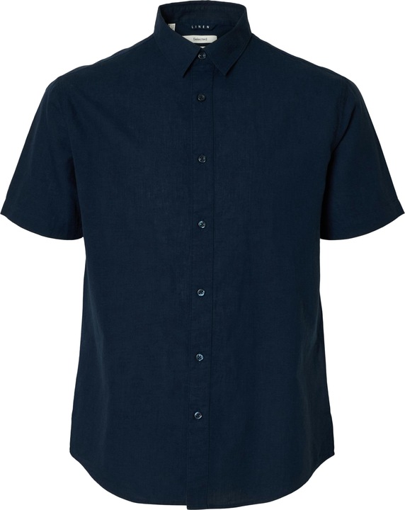 Slhregnew-Linen Shirt Ss Classic Noos