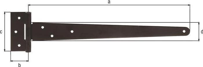 Produktbild GAH Kreuzgehänge L.397 x 40xB.90 x 46xStärke 2,5 mm kataporetisch aufgetr. schw. Tauchlack (10 Stk.)