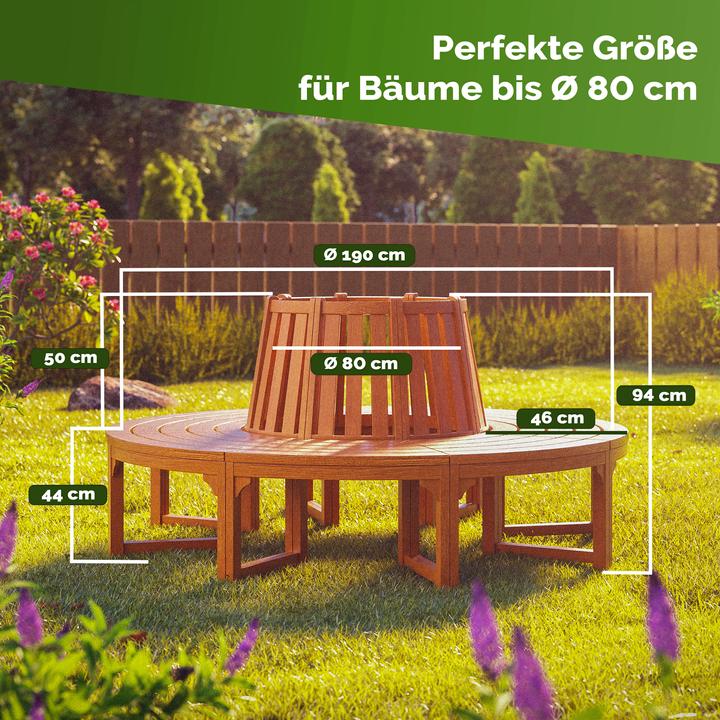 Image du produit Casaria Banc en arc de cercle