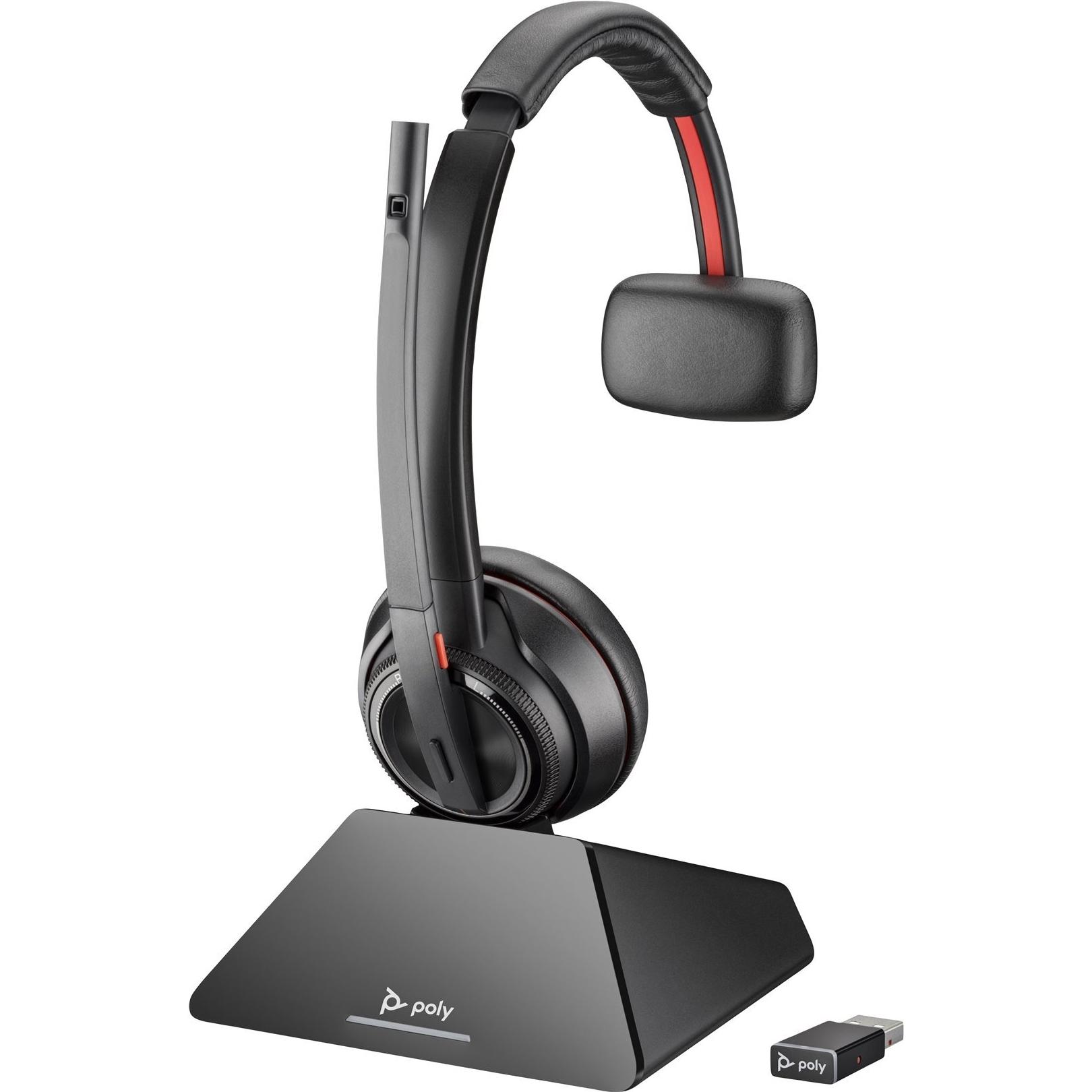 HP Savi 8210 Headset Wireless (Kabellos, USB-A), Office Headset, Schwarz