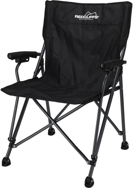 Redcliffs Campingstuhl, schwarz, klappbar