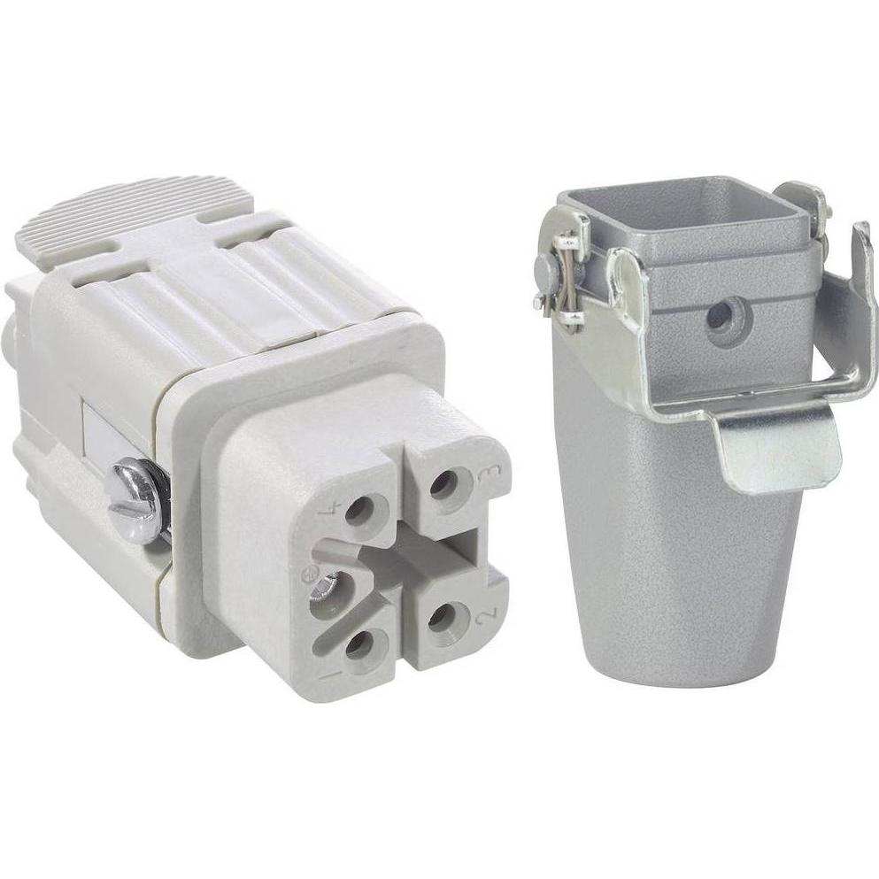Lapp Kabel Steckverbinder-Set EPICKIT H-A 4 75009624 4 + PE Schrauben 1 Set, Elektronikkabel + Stecker, Grau