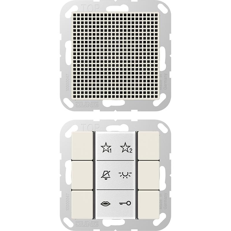 JUNG, Klingel + Türsprechanlage, JG SIAIA6W Audio-Innenstation