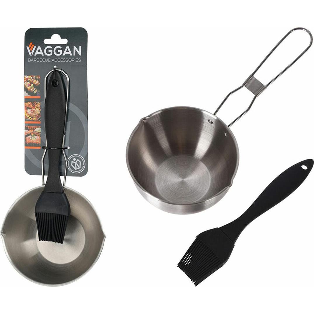 Vaggan, Posateria BBQ, Bbq sauce boat with brush
