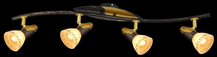 Produktbild Globo Strahler NOVARA, gold patiniert, 5449-4 (E14)